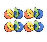 SUPVOX 4 Pezzi Girandole da Appendere Decorazioni da Esterno Rotanti per e Cortile Strisce Colorate Creative e Facili da Installare per Feste e Decorazioni Quotidiane