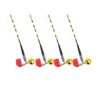 SUPVOX 4 Pezzi Indicatori di Morsi con Luce LED per Canne da Pesca Allarme Sensibile Notturno per Pesci e Pesca su Ghiaccio Compatibile con Vari Tipi di Galleggianti e Ambienti Acquatici