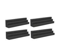 SUPVOX 4 pezzi Pannelli Acustici Insonorizzanti Cuneo Nero Densità per Studio Registrazione e Home Theater Assorbimento Rumore e Eco per Uffici e Cabine Facili da Installare