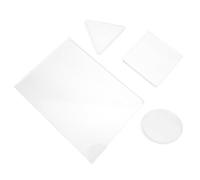 SUPVOX 4 Pezzi Piastra in Gel Riutilizzabile Trasparente, Formato A5 | Lezioni D'arte e Scrapbooking, Presa Adatta ai Piccoli, Superficie Antiaderente e Precisa