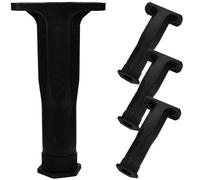 SUPVOX 4 Pezzi Piede di Supporto per Letto Gamba Centrale per Telaio Letto Plastico Nero Altezza Regolabile 15-25,5cm e Rete Doghe