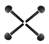 SUPVOX 4 pezzi Piroli per Violoncello in Legno Massello di Ebano Manopole di Accordatura Resistenti e Lisce Accessori Strumenti Musicali di Densità con Finitura Vintage