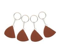 SUPVOX 4 Pezzi Portachiavi Porta Plettro in PU Custodia Organizzatore per Chitarra e Ukulele Portatile e per Musicisti Appassionati