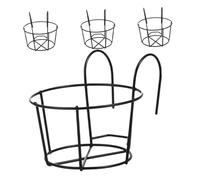SUPVOX 4 Pezzi Portavasi da Appendere Balcone in Supporto Sospeso per Piante da Esterno Fioriera Rotonda Decorativa per Vasi Sospesi per e Terrazzi