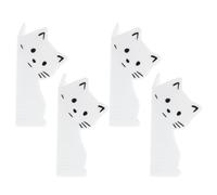 SUPVOX 4 Pezzi Protezione Angoli per Battiscopa in Silicone Bianco Paraurti Ispessiti per Protezione Muri e Pavimenti Soggiorno e Camera Adesivo senza Resistente