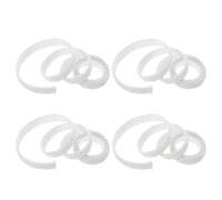 SUPVOX 4 Rotoli Nastro in Cotone Autoadesivo Bianco per Scrapbooking e Fai da Te, Facile da Tagliare, Decorazione per Inviti di Nozze e Journaling