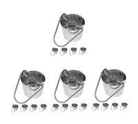 SUPVOX 4 Set Mini Bucket Model Accessori Per Case Delle Decorazioni Per Miniatura Idea Per Giocattoli E Decorazioni Domestiche 5 Pezzi*4