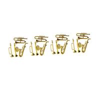 SUPVOX 4 Set Miniature Strumenti Musicali Sax E Strumenti Classici Decorazioni Realistiche Per Scene Miniature 4 Pezzi * 4