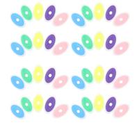 SUPVOX 40 Gomme per Penne Gel Cancellabili in Silicone Gomme Portatili Sfuse per la Scuola Set 40 Pezzi Colorate Blu Viola Rosa Giallo Verde Gomma Decorativa Creativa per