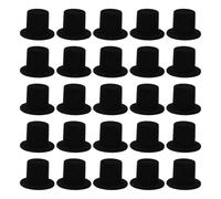 SUPVOX 40 Mini Cappelli Decorativi da Clown a Cono in Miniatura, Piccoli Cappelli Artigianali a Cilindro per Lavoretti Creativi, Accessori per Feste di Halloween e Decorazioni Natalizie