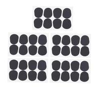 SUPVOX 40 Pezzi Cuscinetti Protettivi per Bocchino Sassofono e Clarinetto Patch Autoadesivi Ovali Sottili in Silicone Nero Ammortizzatori Resistenti Senza Residui per Comfort e