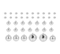 SUPVOX 40 Pezzi di Palle a Specchio da Discoteca di Diverse Dimensioni (10cm, 8cm, 5cm, 3cm), Decorazioni per Feste Nuziali e Palcoscenici, Sfere Riflettenti Resistenti per Eventi