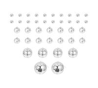 SUPVOX 40 Pezzi Palline a Specchio da Discoteca 10-3 Cm Anello da Appendere, Decorazioni per Feste di Matrimonio e Abbellimento Torte, Sfere Riflettenti per Allestimenti da Vetrina