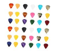 SUPVOX 40 Pezzi Plettri Per Chitarra in Celluloide Plettri Per Chitarra Acustica Ed Elettrica e Basso