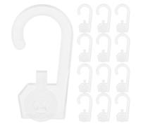 SUPVOX 400 Pezzi Gancio per Buste Trasparente in Plastica PP Ordine | Compatibile Supporti a Piolo, Chiusura Sicura per Borse e Cinture, per Casa e Mostra