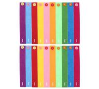 SUPVOX 40pezzi Braccialetti in Feltro Regolabili con Chiusura Bottone per Uomini e Donne Accessori per Costumi Bomboniere Eventi Scolastici e Sportivi