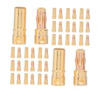 SUPVOX 40Set Cavo di collegamento del telecomandato Adattatore di spina banana maschile Sostituzione del di banana per RC Plug della batteria D'oro