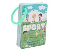 SUPVOX 48 pezzi Carte Apprendimento Cognitivo Sportivo per Flashcard Educative in Carta Resistente Formato Facile da Trasportare Gioco Didattico Informativo per Scoprire Sport Divertenti