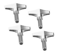 SUPVOX 4pezzi Dadi Vite a Farfalla in Metallo Per Batteria Regolabili e Resistenti Per Supporto Piatti e Strumenti Percussione Compatibili Con Vari Kit Di Tamburi