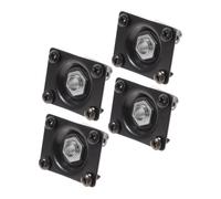 SUPVOX 4pezzi Piastra Jack di Uscita Rettangolare in Metallo Presa Jack di Ingresso per Chitarra Elettrica Basso Accessori per Chitarra