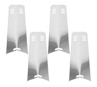 SUPVOX 4pezzi Piastre di Ricambio in Acciaio Inox per Barbecue Parti di Ricambio per Barbecue Gas da Esterno Scudo Termico Regolabile Piastra Riscaldante per Grill da Giardino