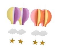 SUPVOX 4pezzi Sospesa Forma Decorazione Gonfiabile per Feste Compleanno Centrotavola per Feste in età Prescolare Intrecciata Mano per Compleanno Decorazione Forma per per Ragazzo Ragazza