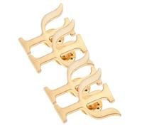 SUPVOX 4pezzi Spille Da Bavero Con Lettere Greche Uniche Per Psicologi Resistente Spilla Elegante Per Abiti e Scialli Simbolo Di Psicologia Come Regalo e Promemoria Quotidiano