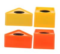 SUPVOX 4pezzi Stazione Bandiera Per Microfono Quadrata e Cubo Isolamento Per Microfono Per Interviste Conferenze e Occasioni Tv Realizzata in Materiale Abs Scocca Interna in Spugna