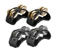 SUPVOX 4pezzi Tamburello Pedale Con Campanellini Musicali Strumento Percussione Per Adulti e Principianti Design Ergonomico e Suono Chiaro Per Performance