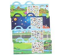 SUPVOX 4sets Libro Di Adesivi Fai Da Te Per Ragazzo Ragazza Ragazza Libri Adesivi Educativi Scene Di Cartoni Animati Per Cameretta Dei Ragazzo e Asilo