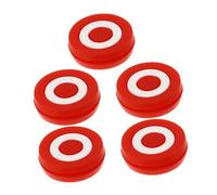 SUPVOX 5 Pezzi Ammortizzatori Tennis Silicone Rosso con Bersaglio Antivibrazione e Assorbimento Shock per Racchette Compatibili con La Maggioranza Racchette da Tennis Facili da Montare e