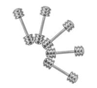 SUPVOX 5 Pezzi Mini Manubri Miniatura per Decorazione Casa e Palestra Accessori per Miniature Design Realistico e Moderno per Scene Allenamento e Arredamento Domestico