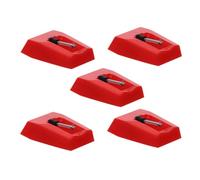SUPVOX 5 pezzi Puntine per Giradischi Vinile Rosse Sostituzione Stylus Needle per Lettore Dischi Accessori Fonografo Ricambio Ago Puntina Giradischi per Qualità Audio Chiara e Duratura
