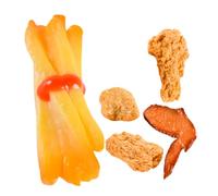 SUPVOX 5 Pezzi set di pollo fritto pollo fritto finto cibo per pollo finto pollo arrosto esposizione di campioni alimentari merendine alimentare imitato finto fritto pvc