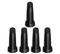 SUPVOX 5 Pezzi Tappo Terminale Ombrello, Copri Punta Ombrello, Plastica, Nero, Antiscivolo, per Ombrellone e Bastone da Passeggio, Patio e Viaggio