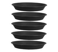 SUPVOX 5 Pezzi Vassoio per Fioriere Vassoio per L'acqua Rotondo in Plastica Vaschetta Raccogligocce per Vasi Pp