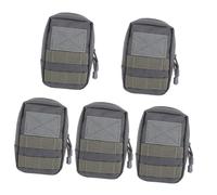 SUPVOX 5 Pz sportivo all'aperto borse tracolla outlet sling bag portacinture belt bag fanny pack mini borsa festiva custodia da campeggio borsa appesa nylon Grey