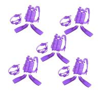 SUPVOX 5 set Kit Attrezzatura Subacquea per Pupazzi in Plastica con Bombole Maschere e Pinne Accessori per Vestire Pupazzi Gioco Immaginativo