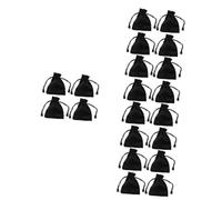 SUPVOX 5 Set Tasche Per Mazze Da Piccolo Borsa Borse Per Gioielli Custodia Per Dadi Con Coulisse Borse Presenti Sacchetti Di Gioielli Flanella Black 4 Pezzi*5