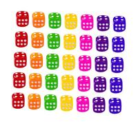 SUPVOX 50 Acrilici Colorati Trasparenti per Giochi da Tavolo e Serate Al Bar Facili da Leggere e Leggeri per Feste e Colore Casuale