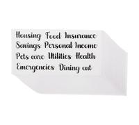 SUPVOX 50 Adesivi Etichette per Buste Porta-contanti Impermeabili con Lettere, Etichette per Budget e Risparmio, Accessori per Pianificatore Finanziario e Organizzazione