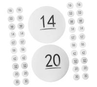 SUPVOX 50 Palline Numerate per Lotteria in Plastica Riutilizzabile Palline da Estrazione Leggere e Colorate per Giochi e Feste Casa Design Numerico Visibile Materiale PP Durevole