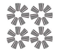 SUPVOX 50 Pezzi Fermacorda Conici in Lega di Zinco per Cordini, Terminali Metallici per Cavi Chiusura a Campana, Morsetti per Coulisse per Abbigliamento Sportivo, Felpe e Zaini,