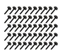 SUPVOX 50 Pezzi Mini Fermacampioni Fai da Te, Chiodini Decorativi | Cartoncini e Progetti Creativi, Nero, Plastica e Metallo, per Attività Manuali e Dialogo Genitori Figli