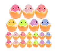 SUPVOX 50 Pezzi Miniature Resin Chickens Luminous Glow in The Dark Figures For Diy Fairy Garden Bonsai Aquarium Decor Lightweight And Easy To Handle