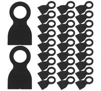 SUPVOX 50 Pezzi Occhielli per Tende in Plastica Resistenti alle Intemperie Connettori ad Anello per Ripari da Esterno, Anelli di Rinforzo per Teli Ombreggianti, Ferramenta per