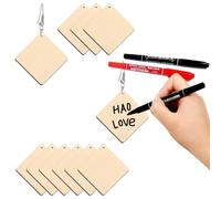 SUPVOX 50 Pezzi Orecchini in Legno a Forma Quadrata Accessori per le Orecchie Casual da Festa Gioielli Leggeri e Resistenti per Donne e Ragazze