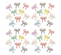 SUPVOX 50pezzi Ciondoli Fiocco per Braccialetto Ciondoli Fiocco in Metallo per Orecchini Perline per Creazioni di Gioielli Fai da Te Connessi in Metallo Colore Casuale