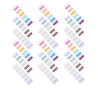 SUPVOX 540 Pezzi Etichette Adesive Colorate per Classificazione, Linguette Indice Autoadesive Semitrasparenti per Quaderni, Cartelle e Documenti Scuola e Ufficio, Organizzazione e