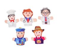 SUPVOX 5pezzi Burattini Dita Per Ragazzo Ragazza Ragazza Di Marionette Da Dito Per Raccontare Storie Giocattolo Educativo Per Professioni Diverse Adatto Feste e Interazione